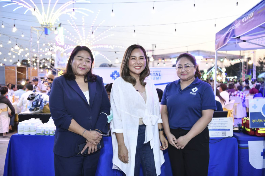 ชาวบางแก้ว ตรวจสุขภาพฟรี Kick off คาราวานตรวจสุขภาพ จาก รพ.พริ้นซ์ สุวรรณภูมิ ร่วมจัดกิจกรรม กับ ‘พัชรากร กุลรัตนจินดา’ ปลัดเทศบาลเมืองบางแก้ว