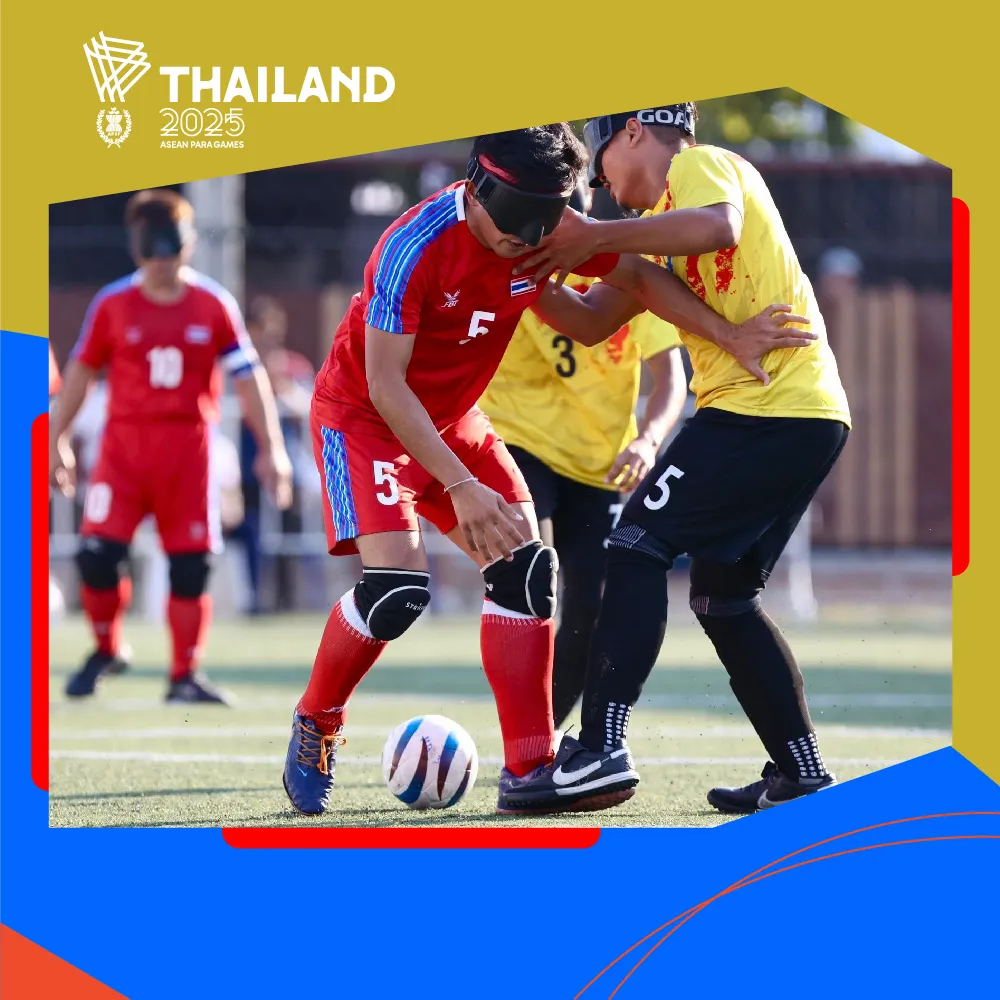 Thai Blind Football Team Crowned ASEAN Para Games Champions for 3rd Time, Crushing Malaysia 4-0